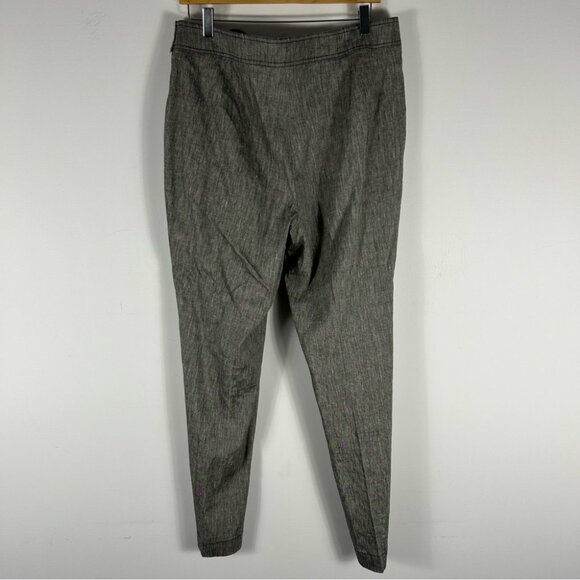 ❤️ Steilmann Black and White Linen Blend Trousers 14 - Picture 3 of 9